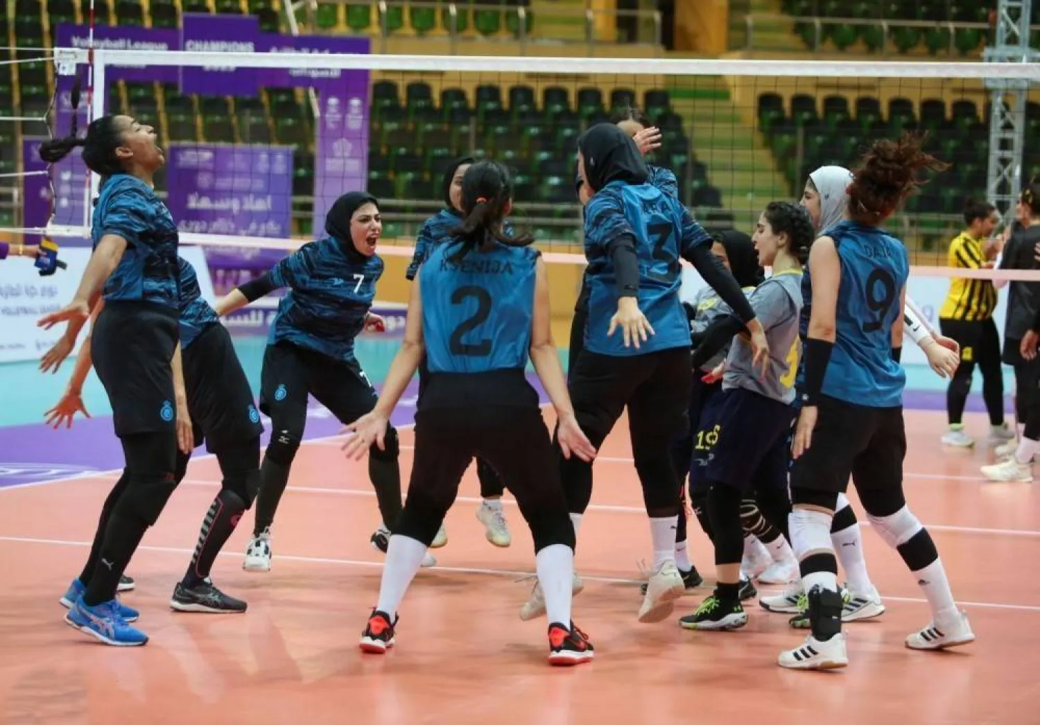 النصر كسب مواجهاته أمام القادسية والاتحاد بـ3 أشواط نظيفة (إكس)