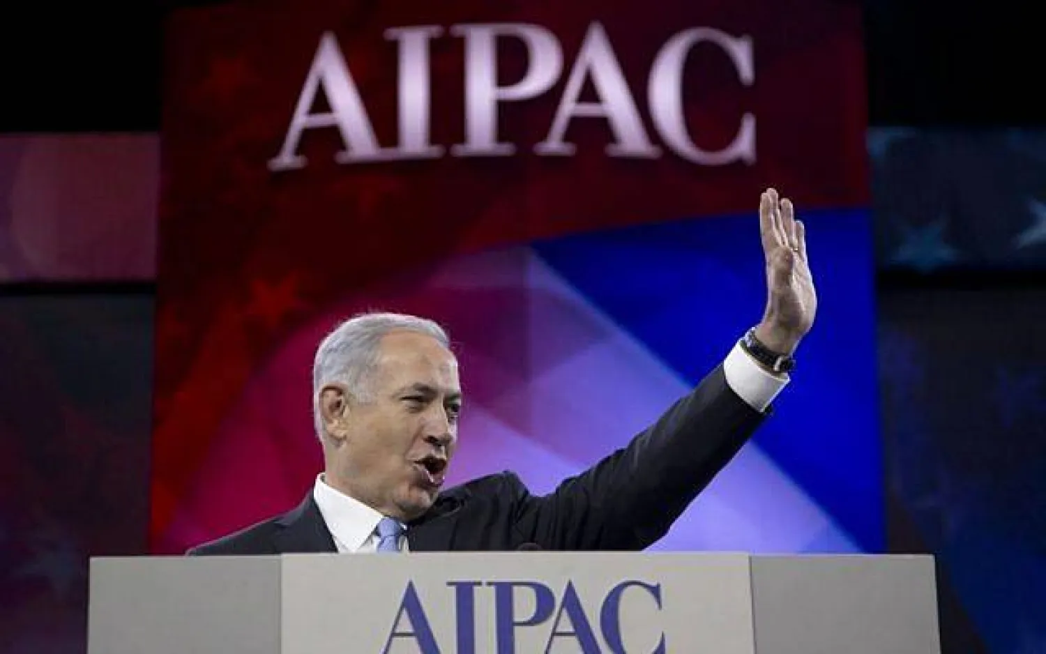 بنيامين نتنياهو خلال اجتماع لـ«أيباك» في واشنطن (أرشيفية-أ.ب)