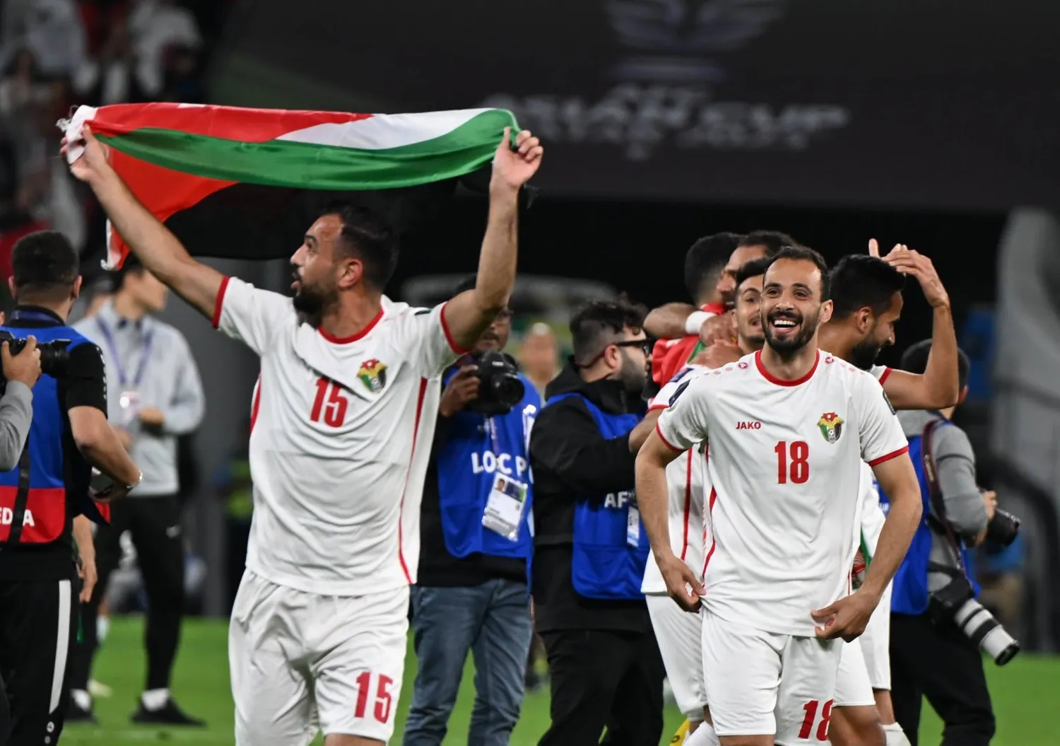 بلغ منتخب الأردن نهائي بطولة كأس آسيا للمرة الأولى في تاريخه (تصوير: بشير صالح)