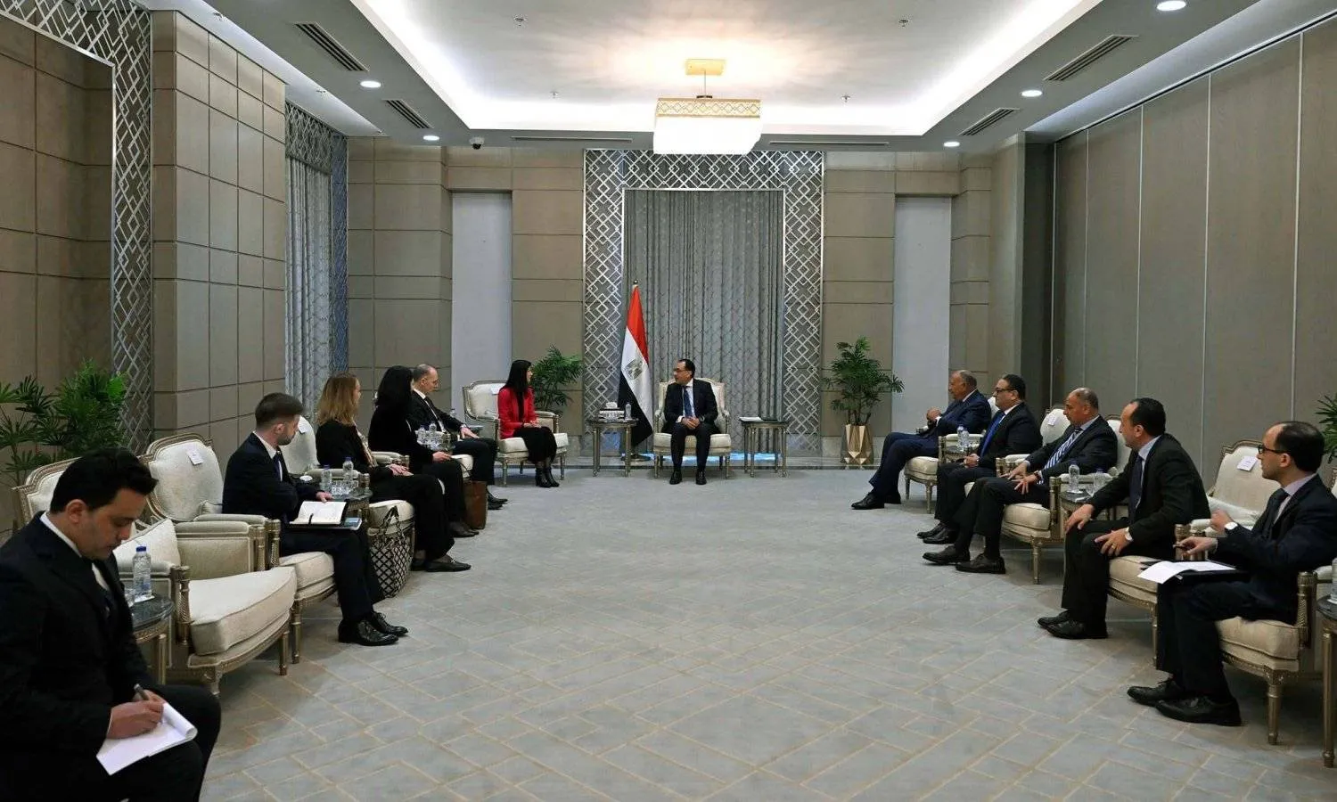 Egyptian-Bulgarian discussions in Cairo dealt with the repercussions of the war in Gaza. (Egyptian Cabinet)