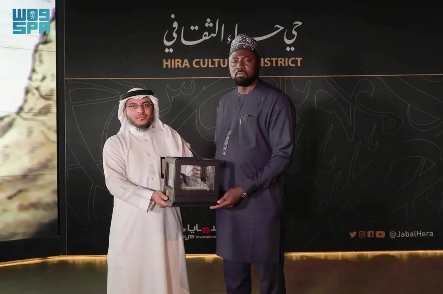 The Gambian Minister of Foreign Affairs visited the Hira Cultural District in Makkah. SPA