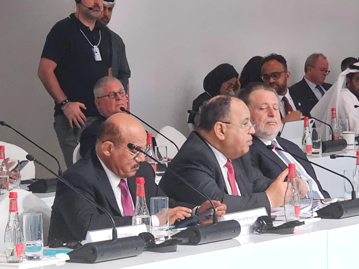 وزير المالية المصرية محمد معيط خلال مشاركته في المنتدى الثامن للمالية العامة بالدول العربية بدبي (موقع وزارة المالية)