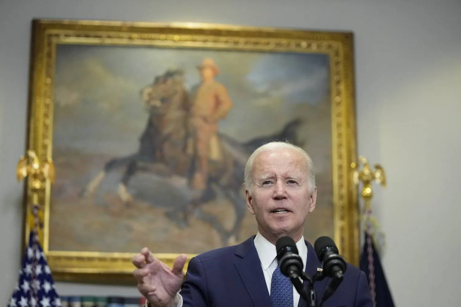 الرئيس الأميركي جو بايدن في البيت الأبيض (أ.ب)