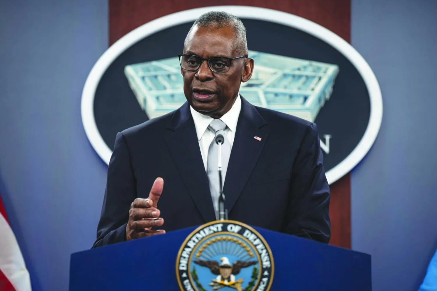 وزير الدفاع الأميركي لويد أوستن في البنتاغون (أرشيفية - د.ب.أ)