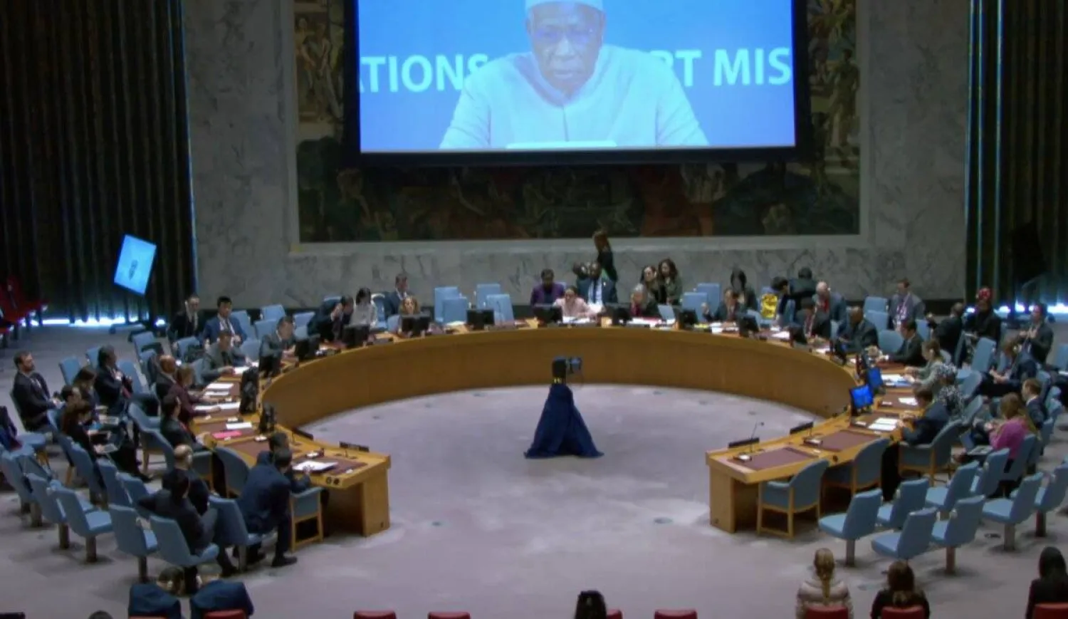 باتيلي مقدماً إحاطته أمام مجلس الأمن الدولة من طرابلس (البعثة الأممية)