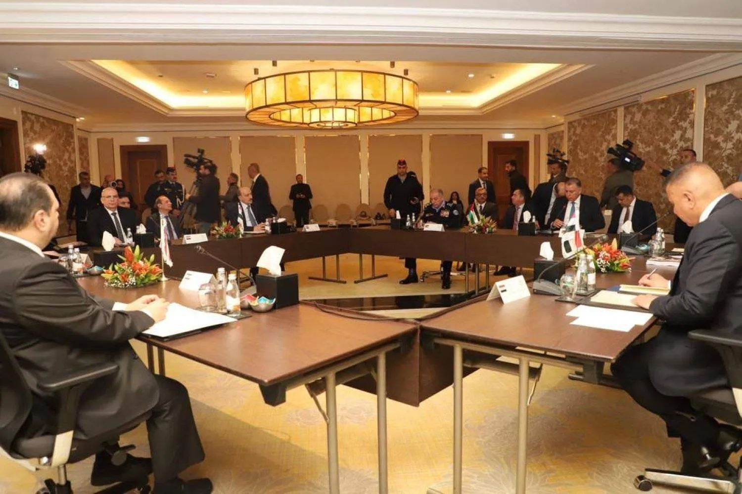 The meeting between the interior ministers of Jordan, Syria, Lebanon and Iraq in Amman. Photo: Jordan News Agency