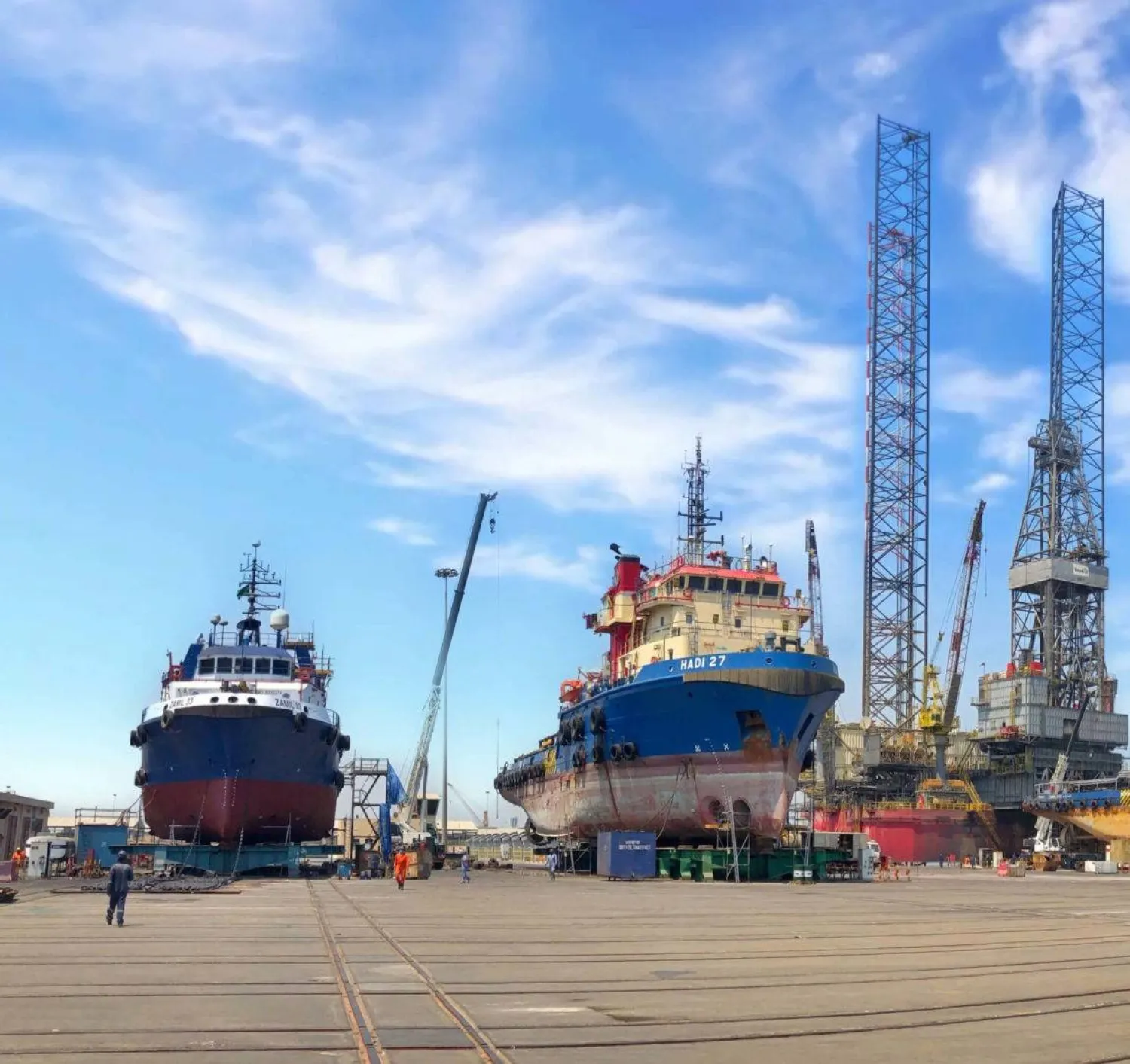 شركة «الزامل» تدير وتشغّل أكثر من 90 سفينة في الخليج العربي (موقع شركة الزامل للخدمات البحرية)