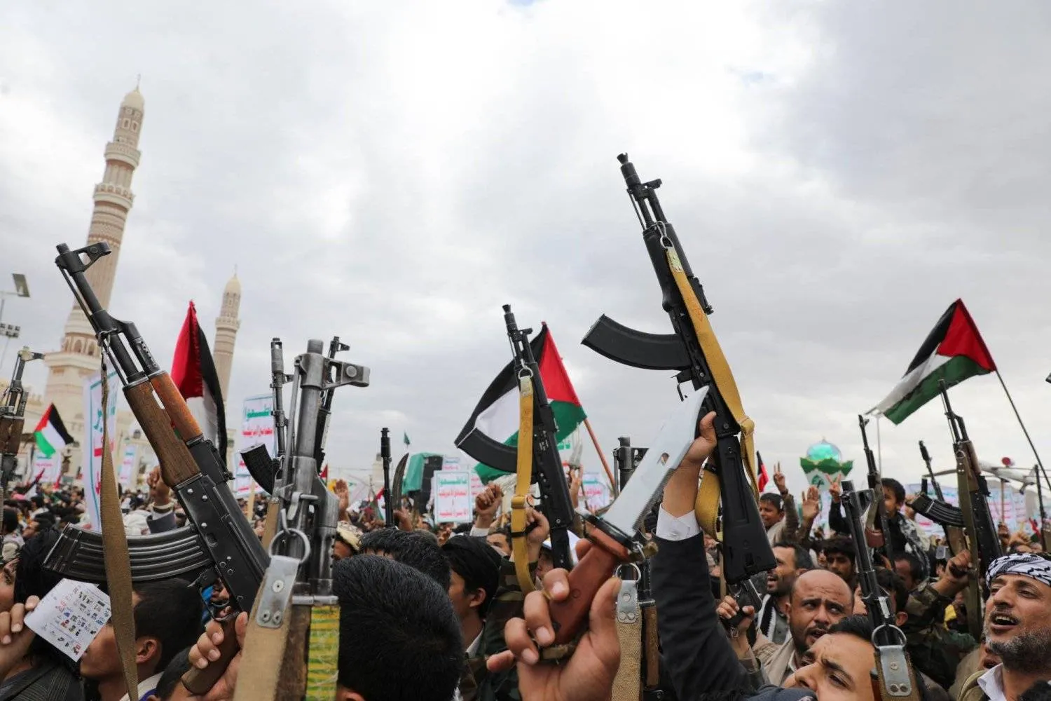 The Houthi leader threatened to attack ships, saying Western strikes against the group have no effect (Reuters)
