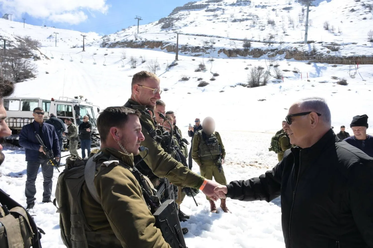 بنيامين نتنياهو يلتقي الجنود الإسرائيليين على الحدود مع لبنان (وسائل إعلام إسرائيلية)