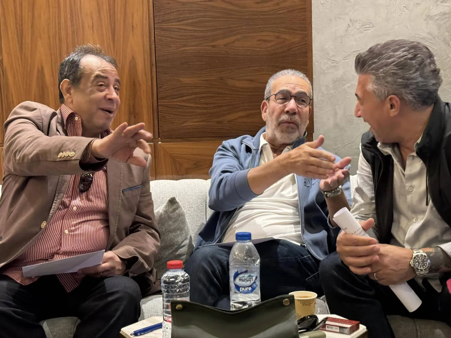 عمر عبد اللات ومدحت العدل وصلاح الشرنوبي (صفحة الفنان عمر عبد اللات على فيسبوك)