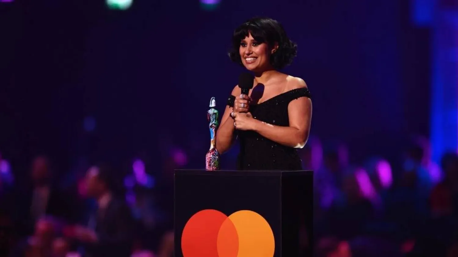 Raye had been nominated in a record seven categories. HENRY NICHOLLS / AFP
