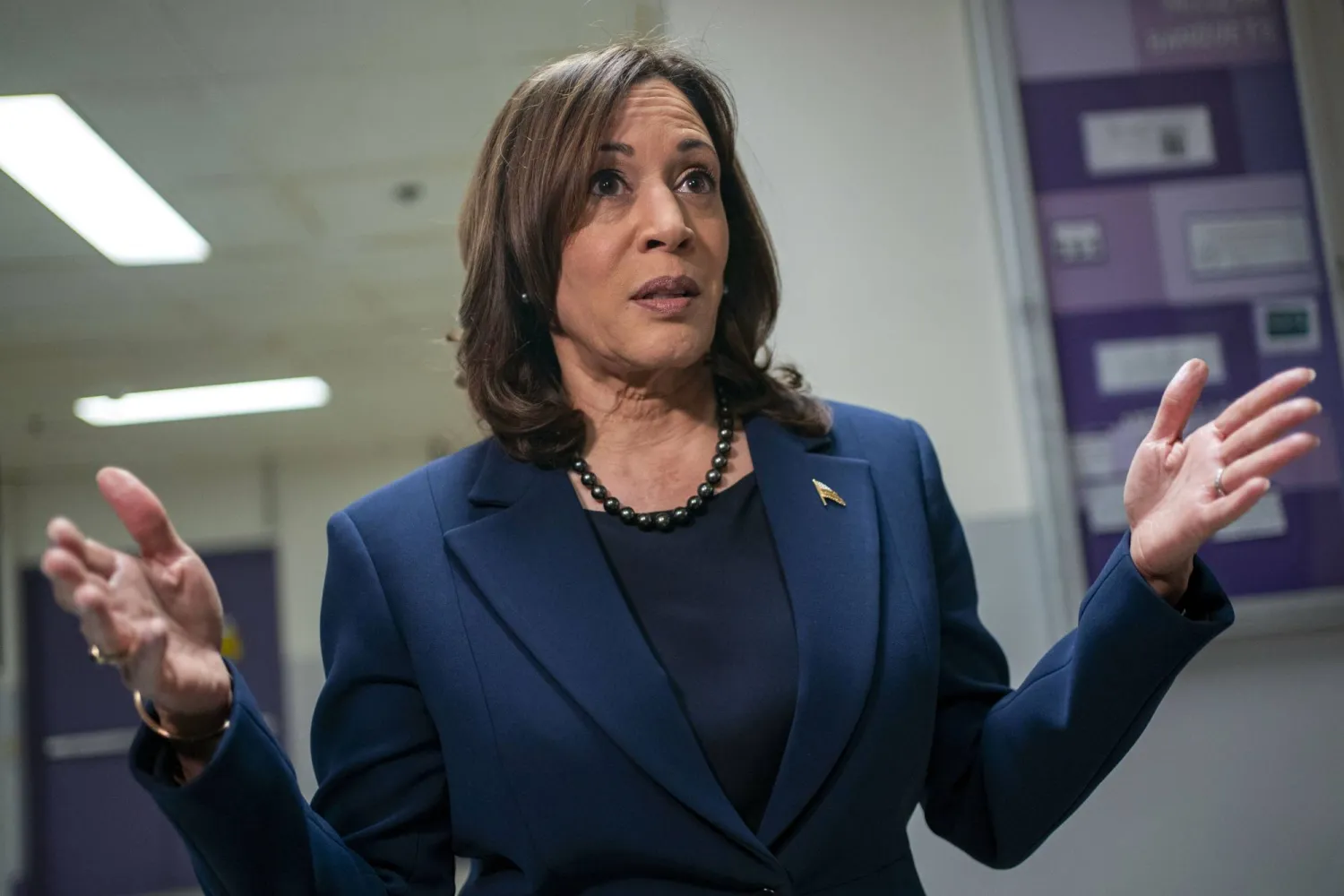 نائبة الرئيس الأميركي كامالا هاريس (إ.ب.أ)
