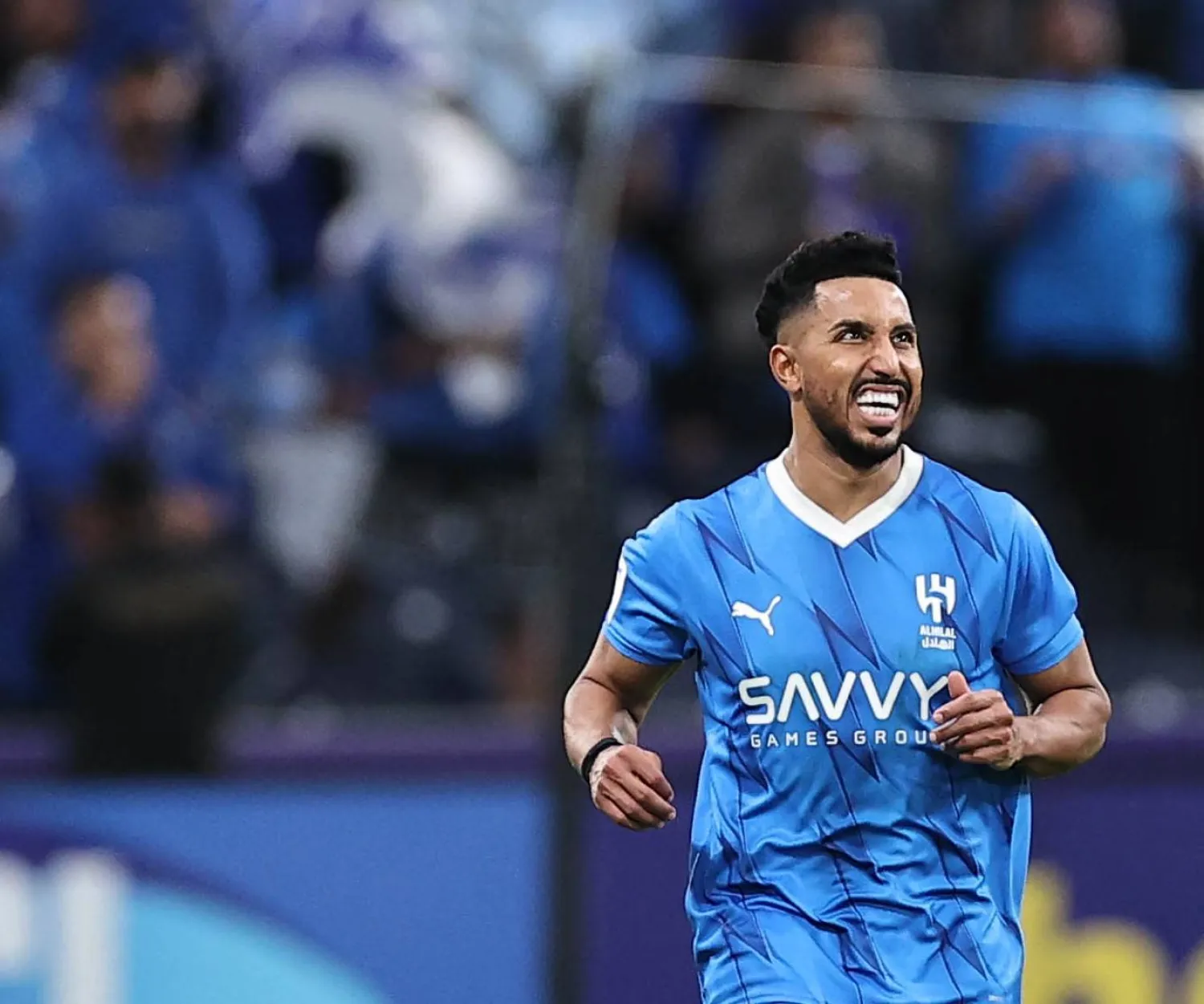 سالم الدوسري لاعب فريق الهلال (تصوير: سعد العنزي) 