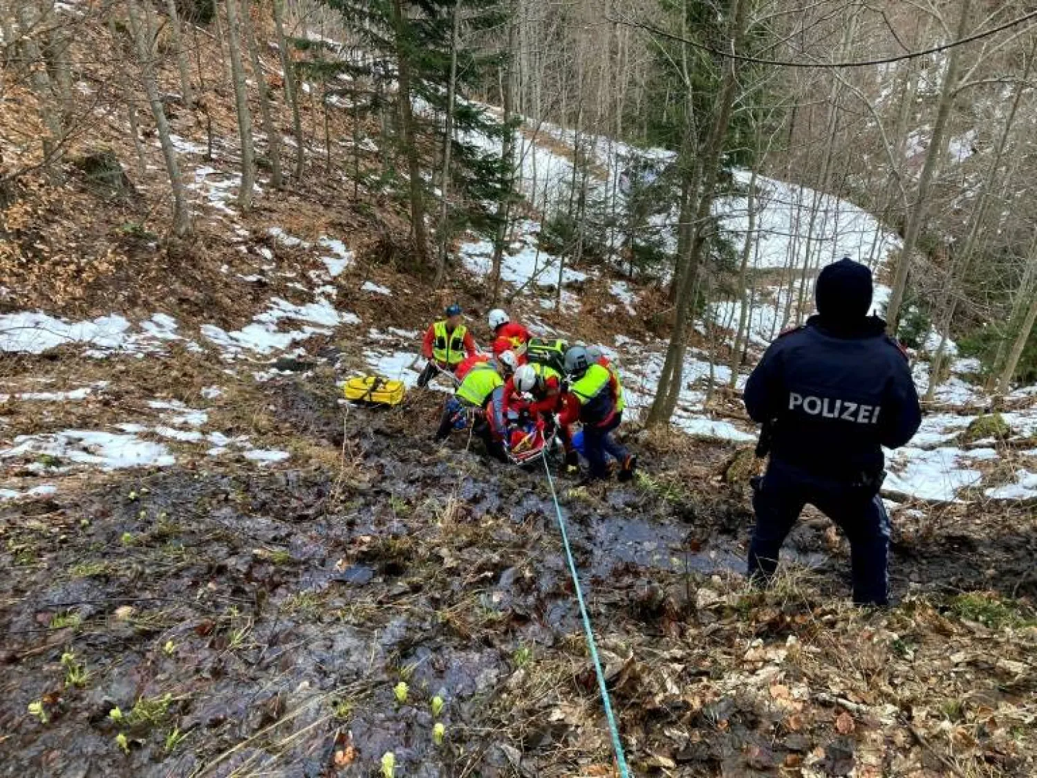 Rescuers airlift the 14-year-old found 'severely hypothermic and barely reactive' - AFP