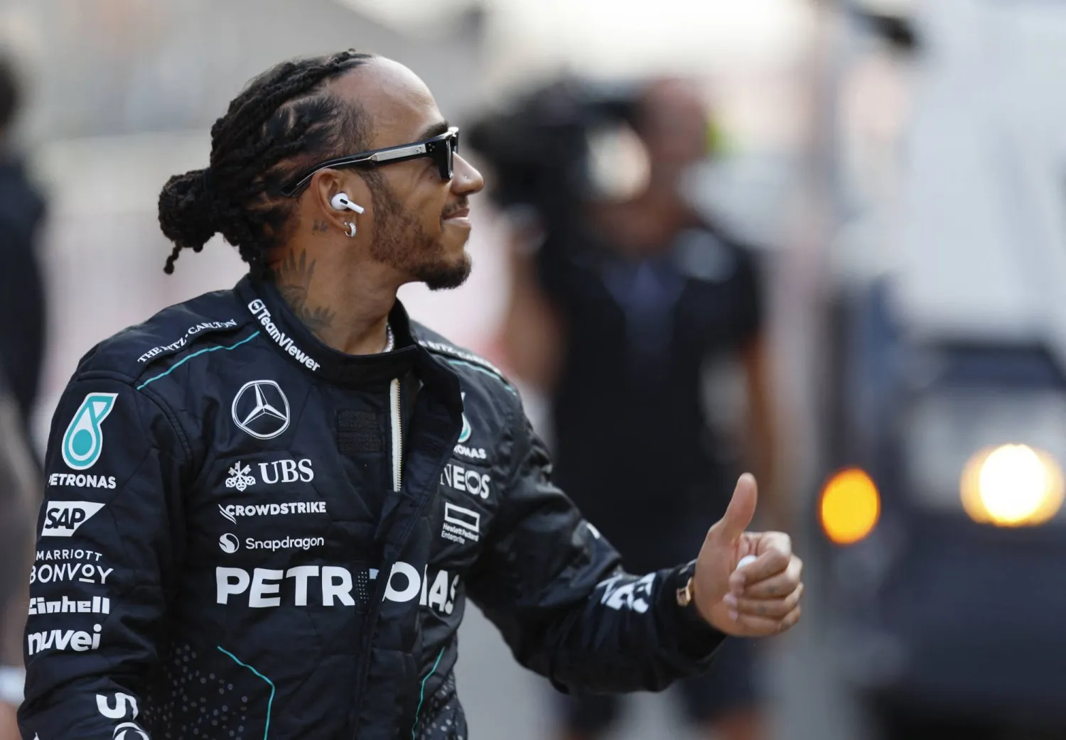 لويس هاميلتون سائق فيراري ابتداءً من الموسم المقبل (رويترز)