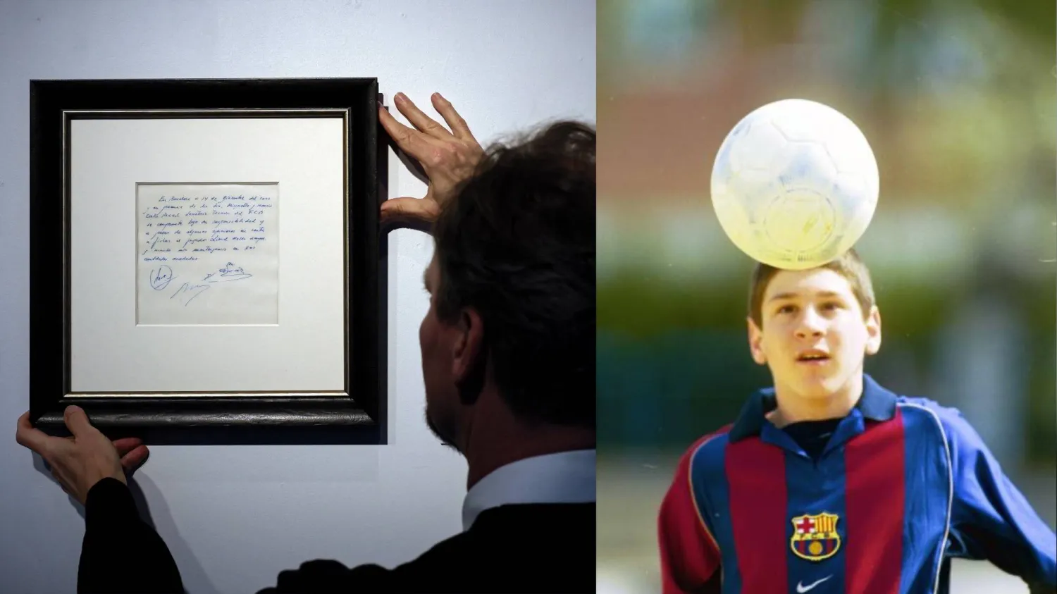 ليونيل ميسي وقّع أول عقد مع البرشا بعمر الـ13 عاماً (الشرق الأوسط)