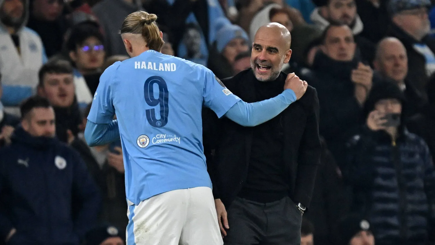 بيب غوارديولا المدير الفني لمانشستر سيتي (أ.ف.ب)