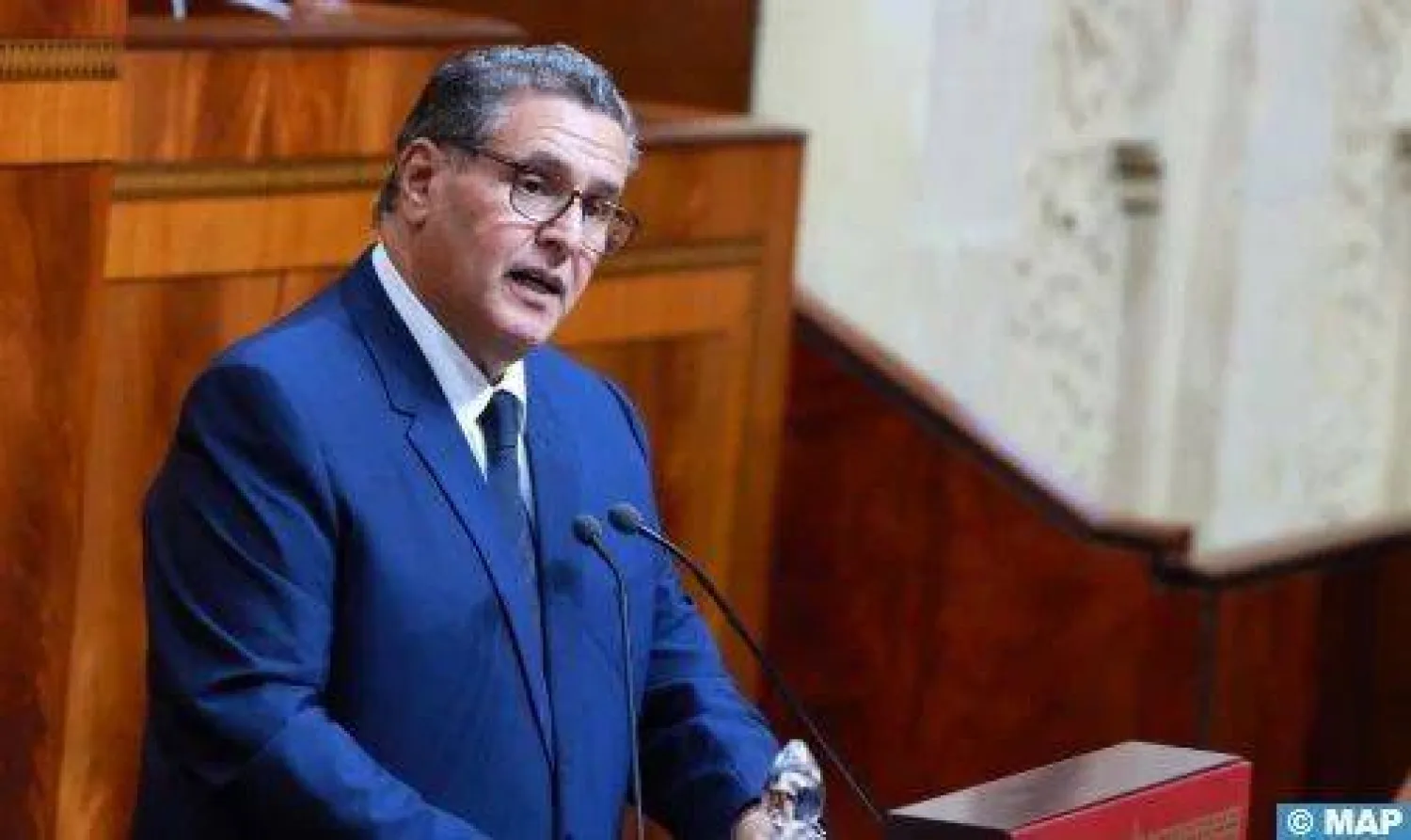 رئيس الحكومة المغربية عزيز أخنوش (الشرق الأوسط)