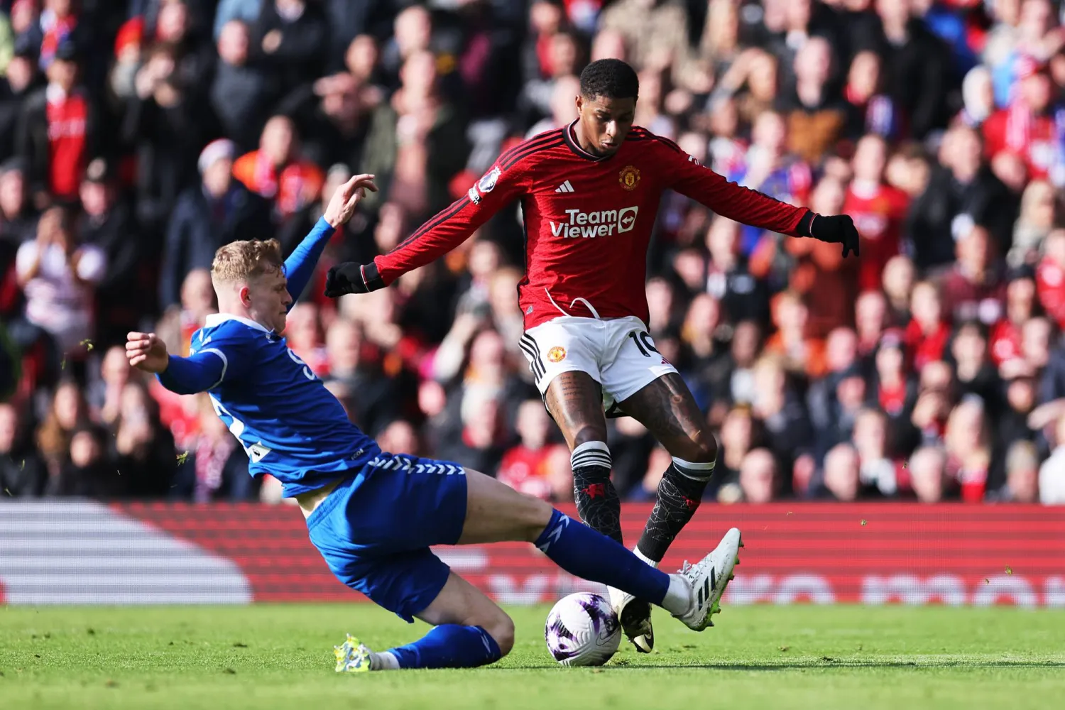 ماركوس راشفورد سجل ليونايتد ضد إيفرتون (غيتي)