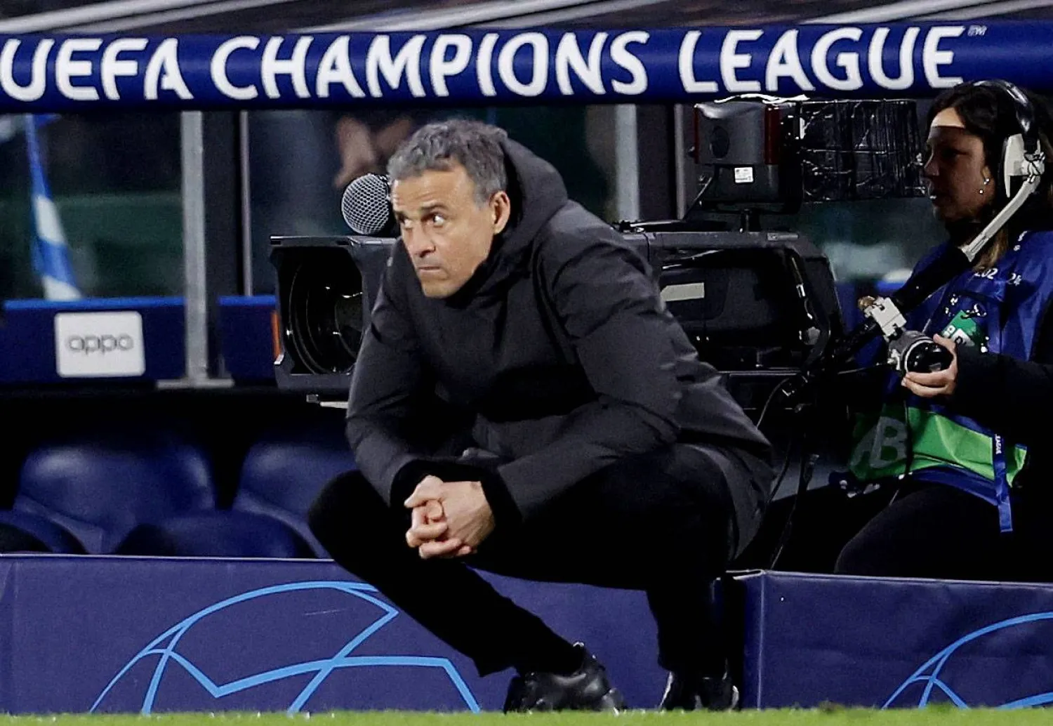 لويس إنريكي مدرب باريس سان جيرمان (رويترز)