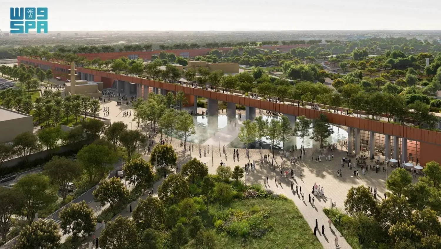 Construction works began on the project, which has an area of 754,000 square meters. SPA