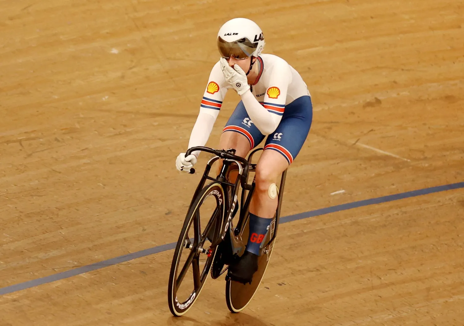 جانب من مشاركات الفريق البريطاني للدراجات (رويترز)