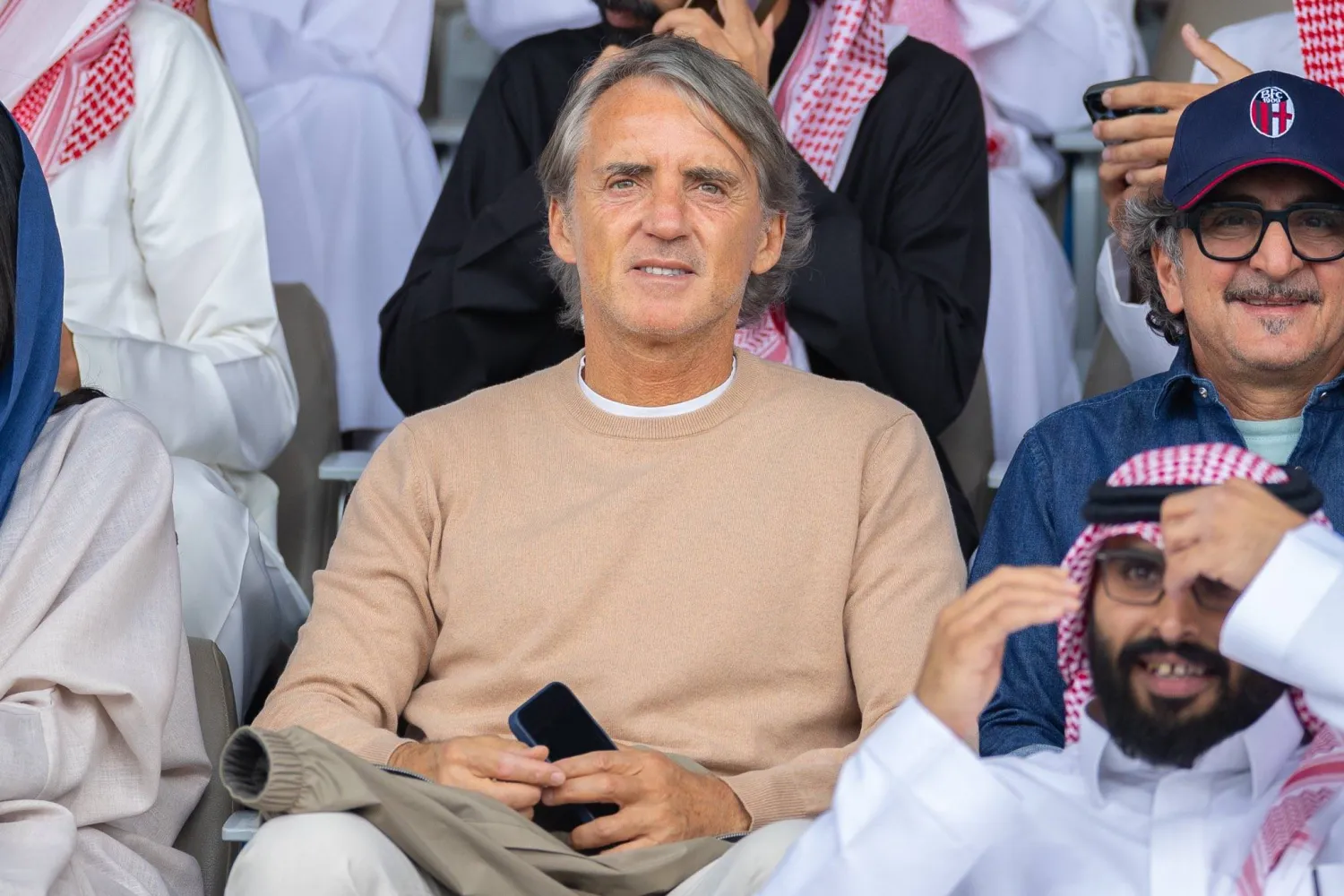 مانشيني مدرب المنتخب السعودي (الشرق الأوسط)