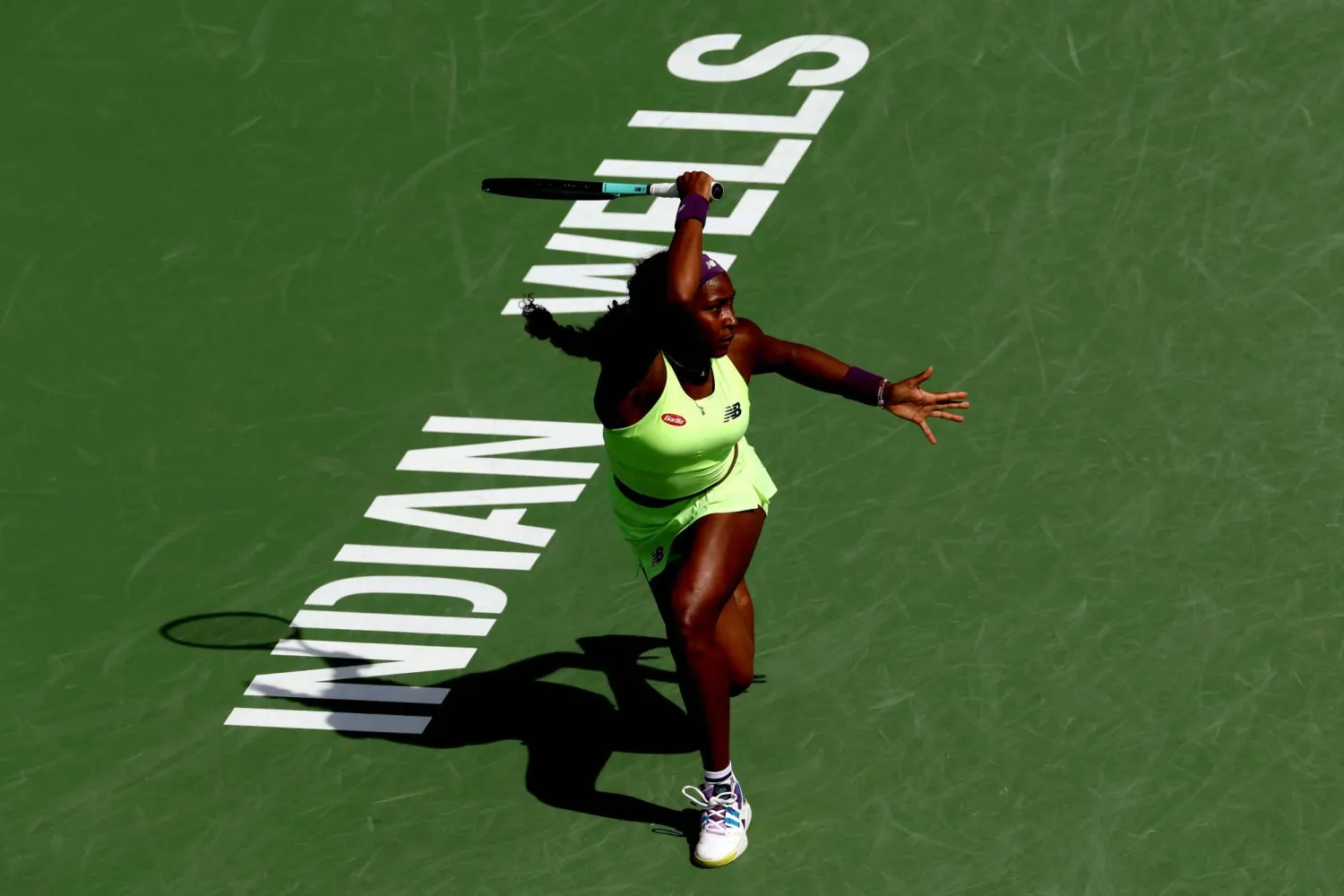 كوكو غوف احتفلت بعيد ميلادها الـ20 بالتأهل لربع النهائي (أ.ف.ب)