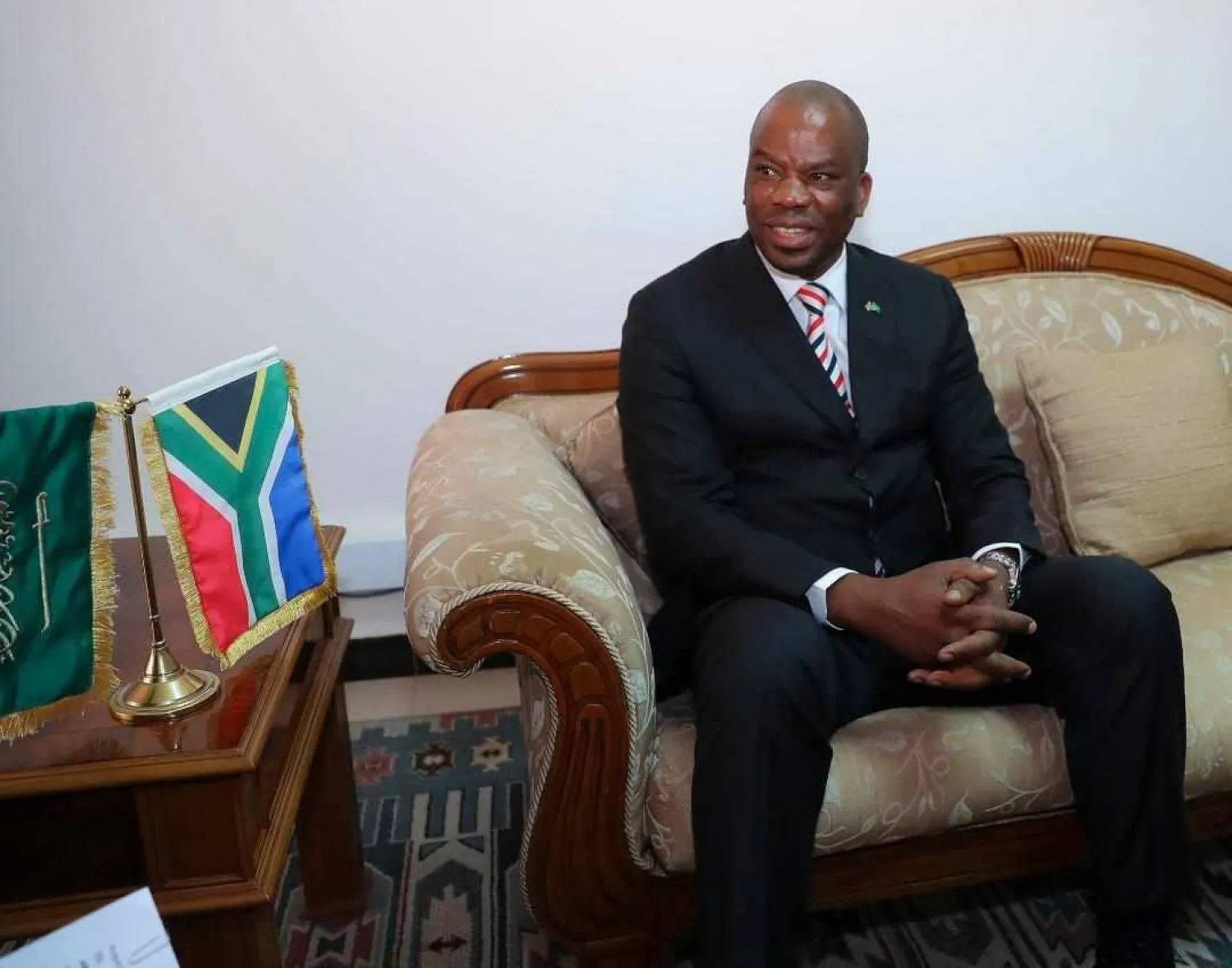 سفير جنوب أفريقيا لدى السعودية موغوبو ديفيد مغابي (الشرق الأوسط)