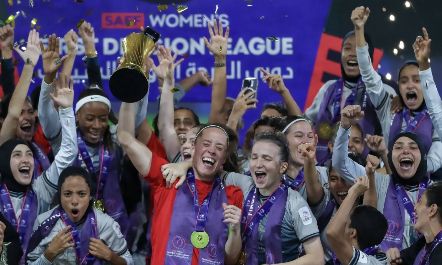 سيدات العُلا يحتفلن بلقب دوري الدرجة الأولى السعودي (الدوري السعودي للسيدات)