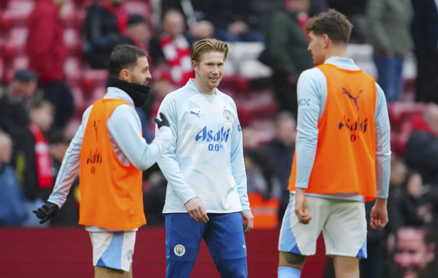 كيفن دي بروين لاعب مانشستر سيتي (أ.ب)