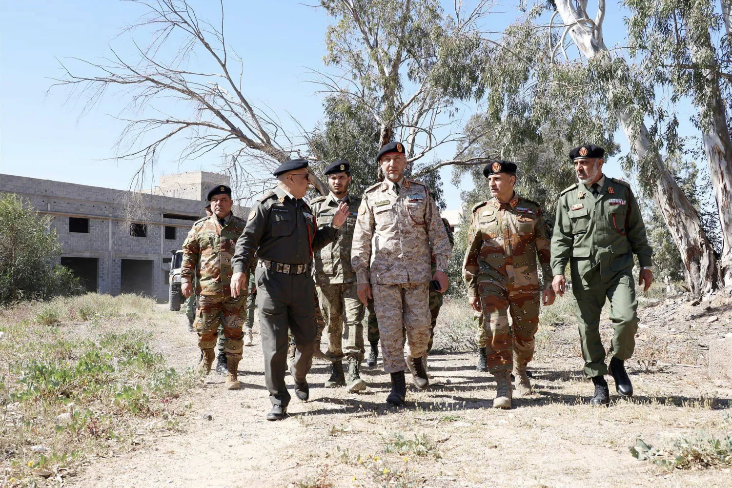 الحداد يزور مقر رئاسة أركان القوات البرية في غرب ليبيا (رئاسة الأركان)