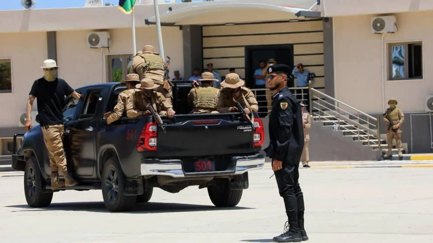 عناصر من جهاز الشرطة القضائية في ليبيا (أرشيفية)