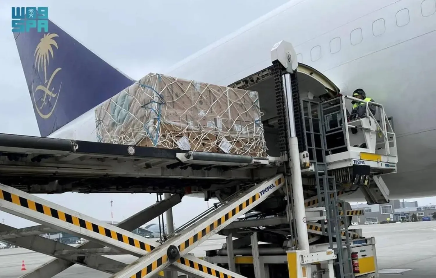 The shipment reflects Saudi Arabia's unwavering commitment to supporting people in need around the globe. SPA