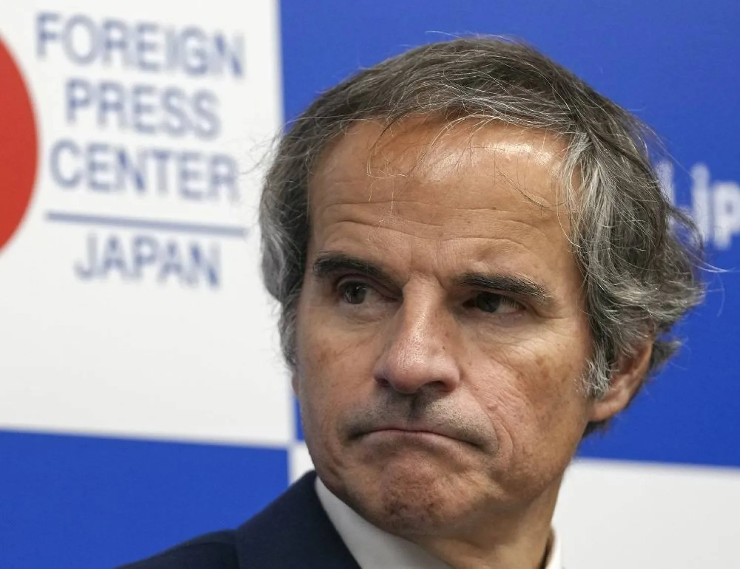 Director General of the International Atomic Energy Agency (IAEA) Rafael Grossi attends a press briefing at the Foreign Press Center in Tokyo, Japan, 14 March 2024, after inspecting decommissioning work and the releasing of treated radioactive water at Tokyo Electric Power Company (TEPCO)'s Fukushima Daiichi Nuclear Power Plant in Okuma, Fukushima Prefecture. (EPA)