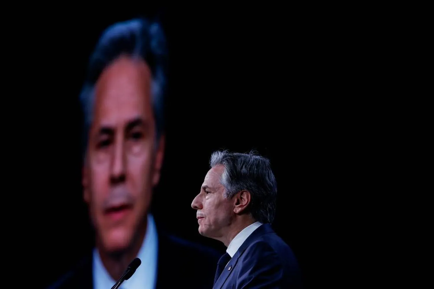 US Secretary of State Antony Blinken speaks during the Third Summit for Democracy in Seoul on March 18, 2024. (AFP)
