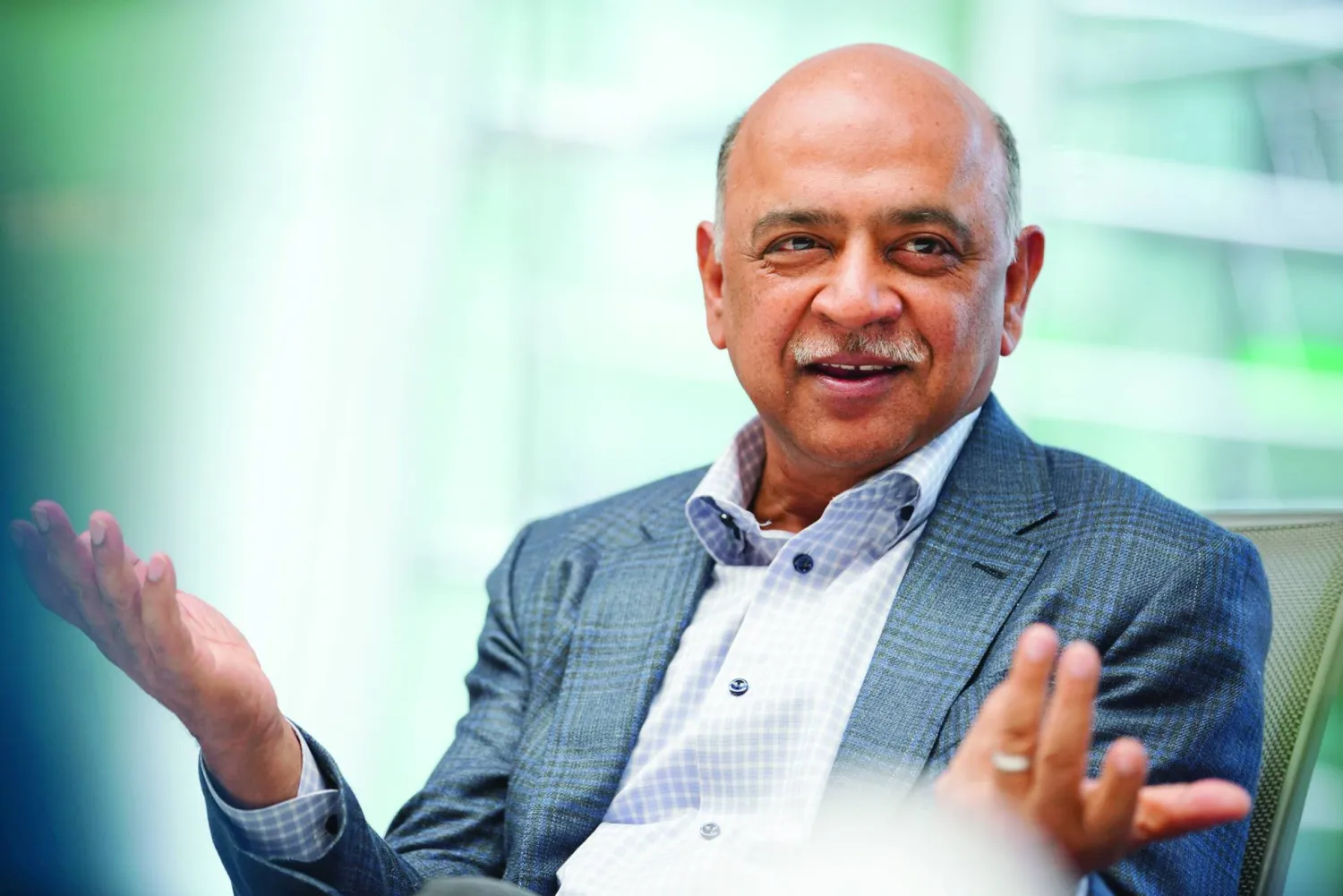 
أرفيند كريشنا رئيس مجلس الإدارة والرئيس التنفيذي لشركة «آي بي إم» (غيتي)