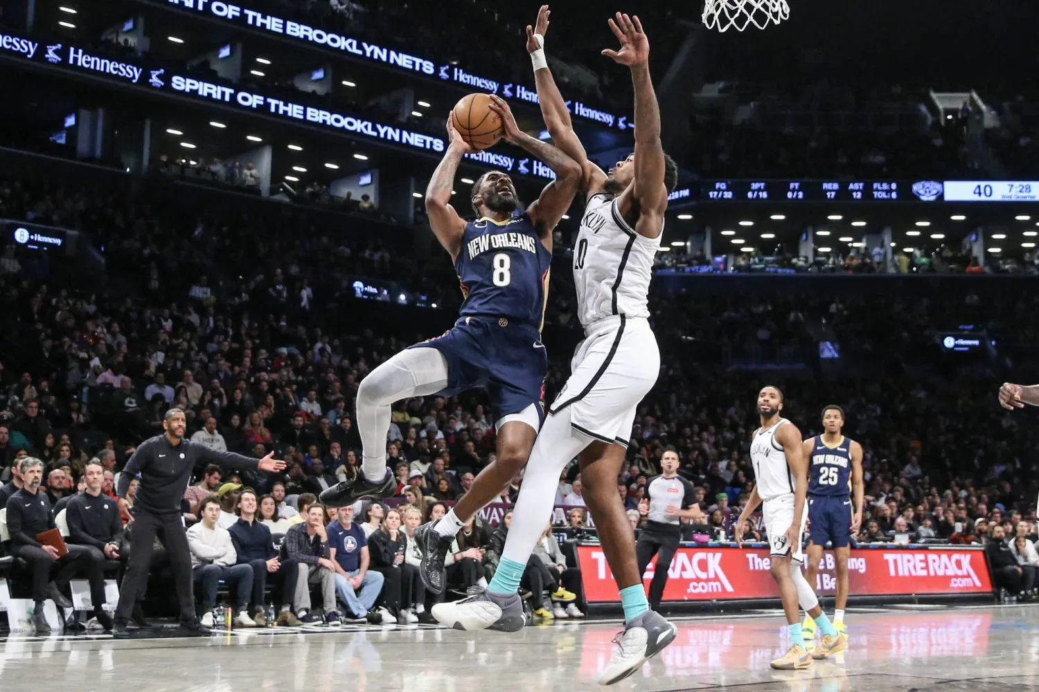 نيو أورليانز بيليكانز فاز على بروكلين نتس 104-91 (رويترز)