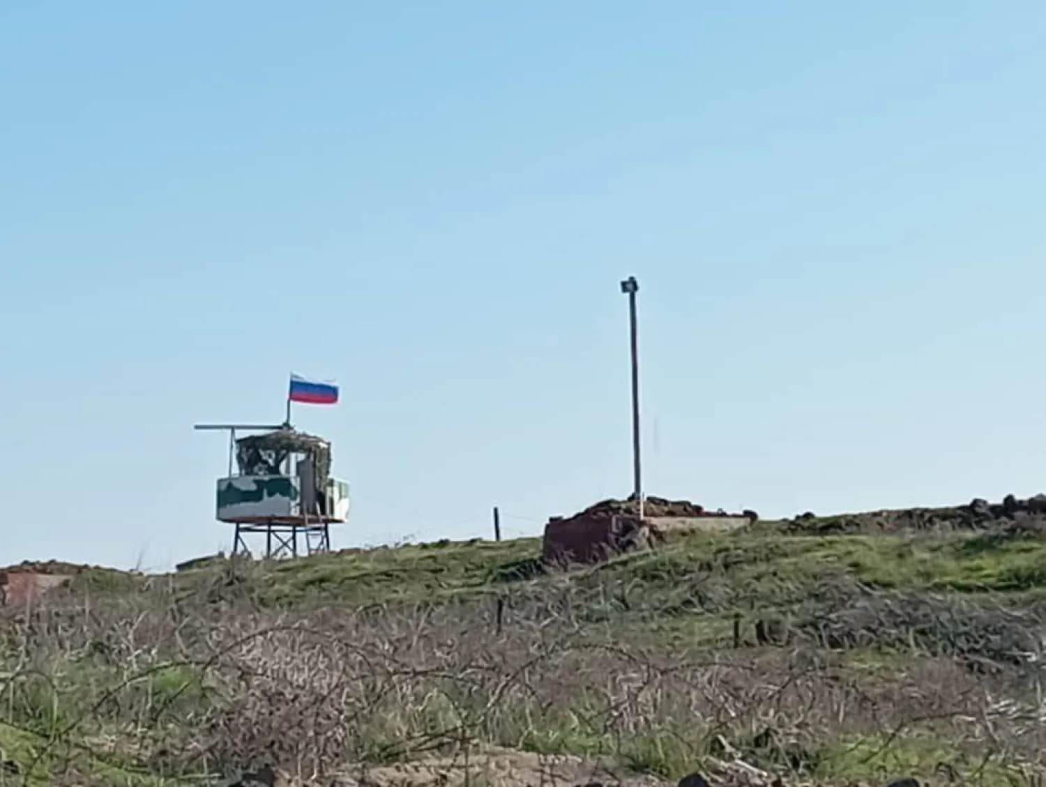 نقطة عسكرية روسية قرب الجولان المحتل (أرشيفية - المرصد السوري)