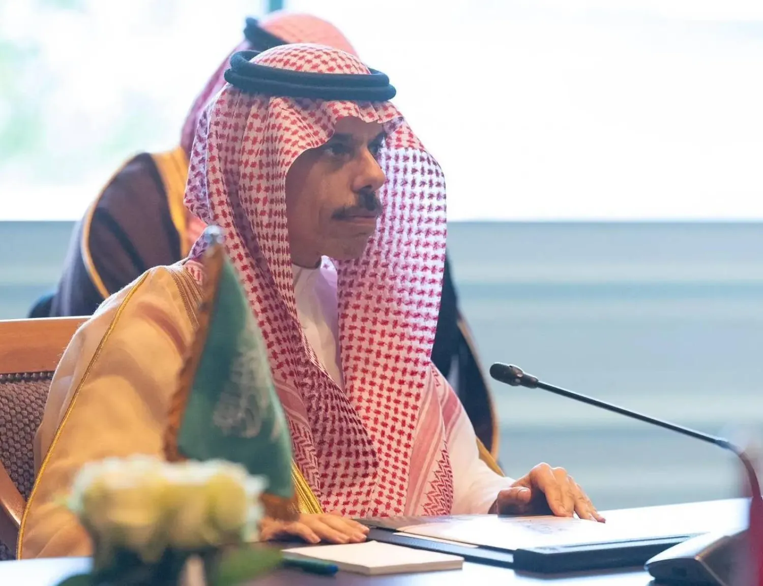 وزير الخارجية السعودي لدى مشاركته في الاجتماع الوزاري العربي التشاوري حول تطورات غزة (واس)