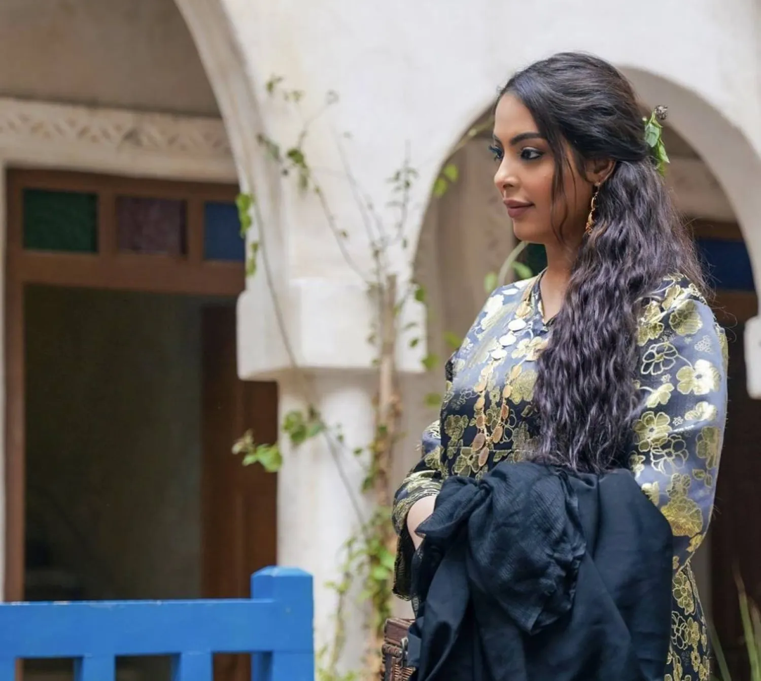 ريم أرحمة في دور بدرية بمسلسل خيوط المعازيب (حسابها في إنستغرام)