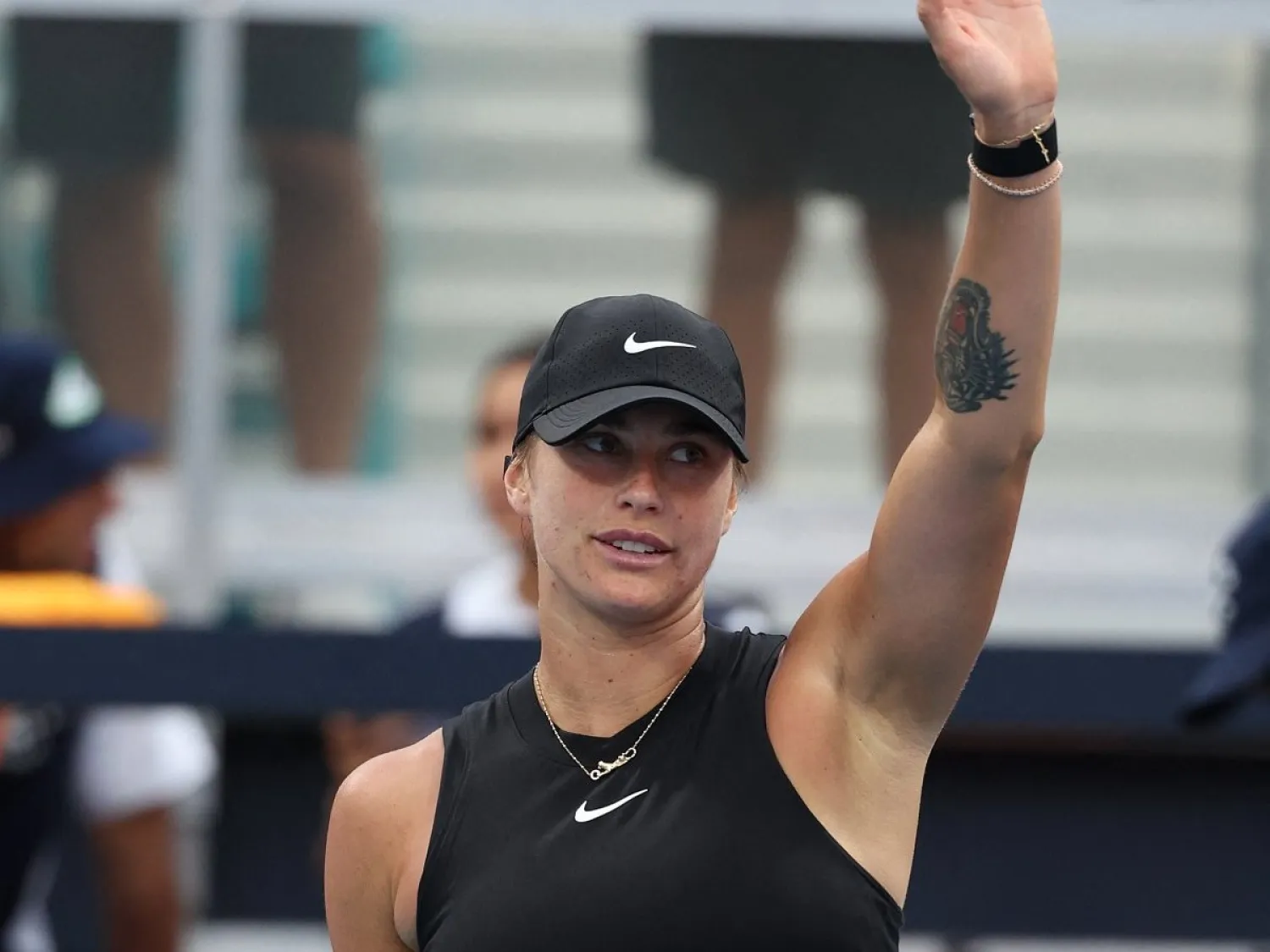 البيلاروسية آرينا سبالينكا (أ.ف.ب)