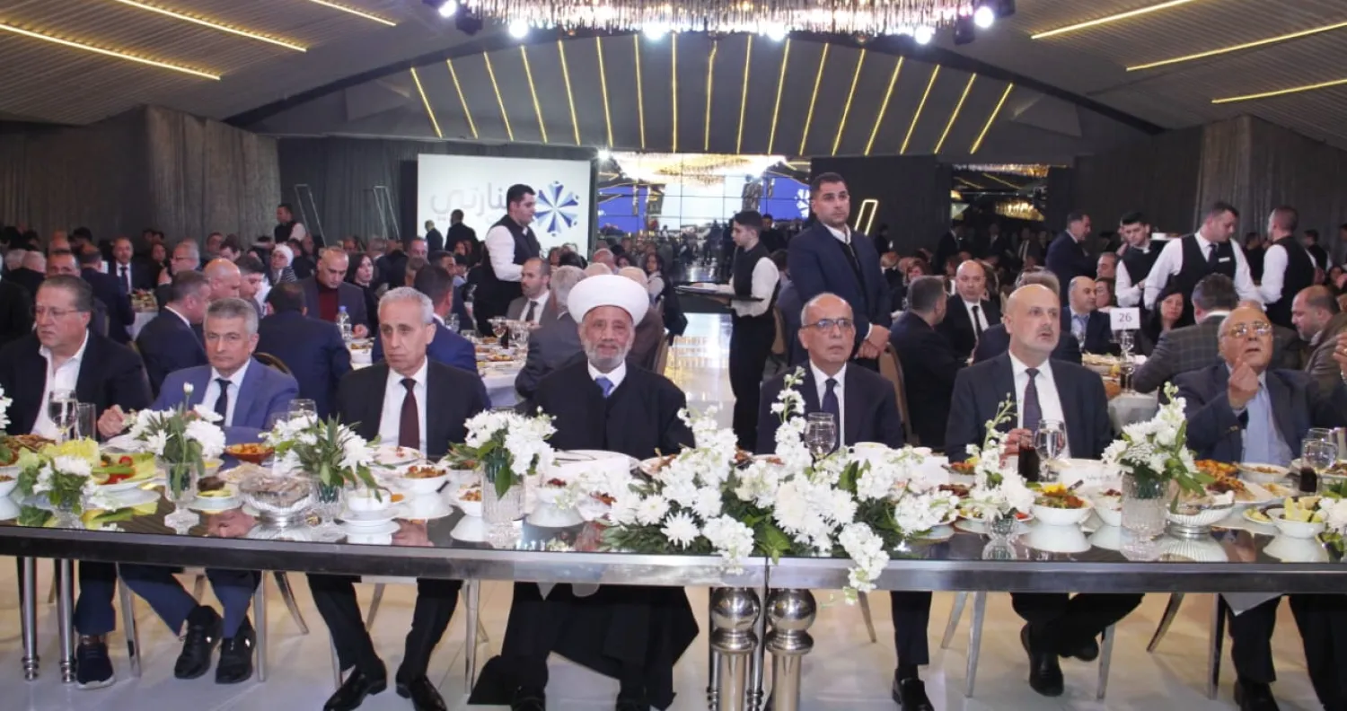 المفتي دريان خلال مشاركته بحفل إفطار في بيروت (الوكالة الوطنية)