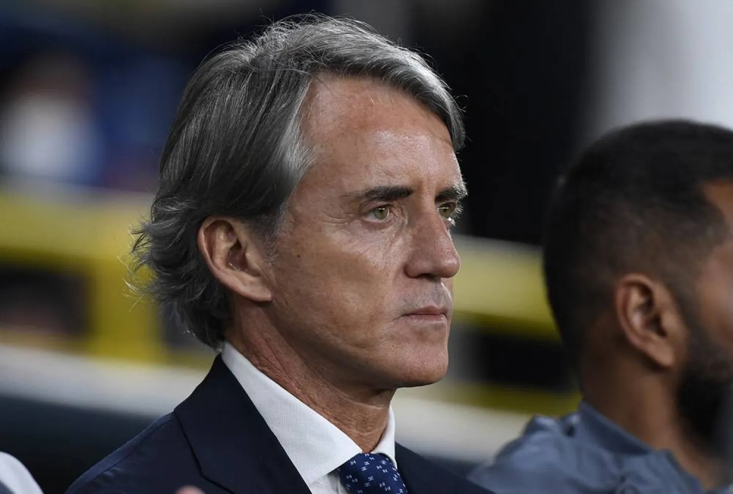 Football - AFC Qualifiers - Group G - Saudi Arabia v Tajikistan - Al-Awwal Stadium, Riyadh, Saudi Arabia - March 21, 2024 Saudi Arabia coach Roberto Mancini before the match. (Reuters)