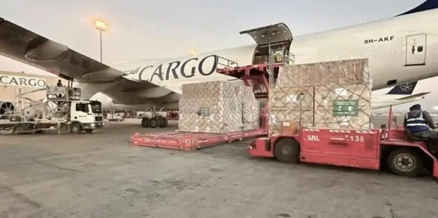  الطائرة الإغاثية السعودية السادسة عشر لإغاثة الشعب الأوكراني (واس)