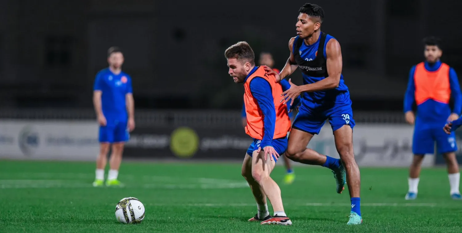 من استعدادات القادسية للقاء العربي (نادي القادسية)