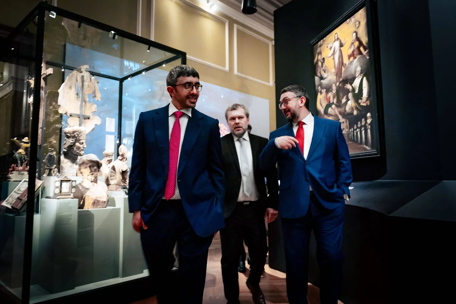 UAE’s Minister of Foreign Affairs Sheikh Abdullah bin Zayed Al Nahyan visited the National Museum in Prague. WAM 