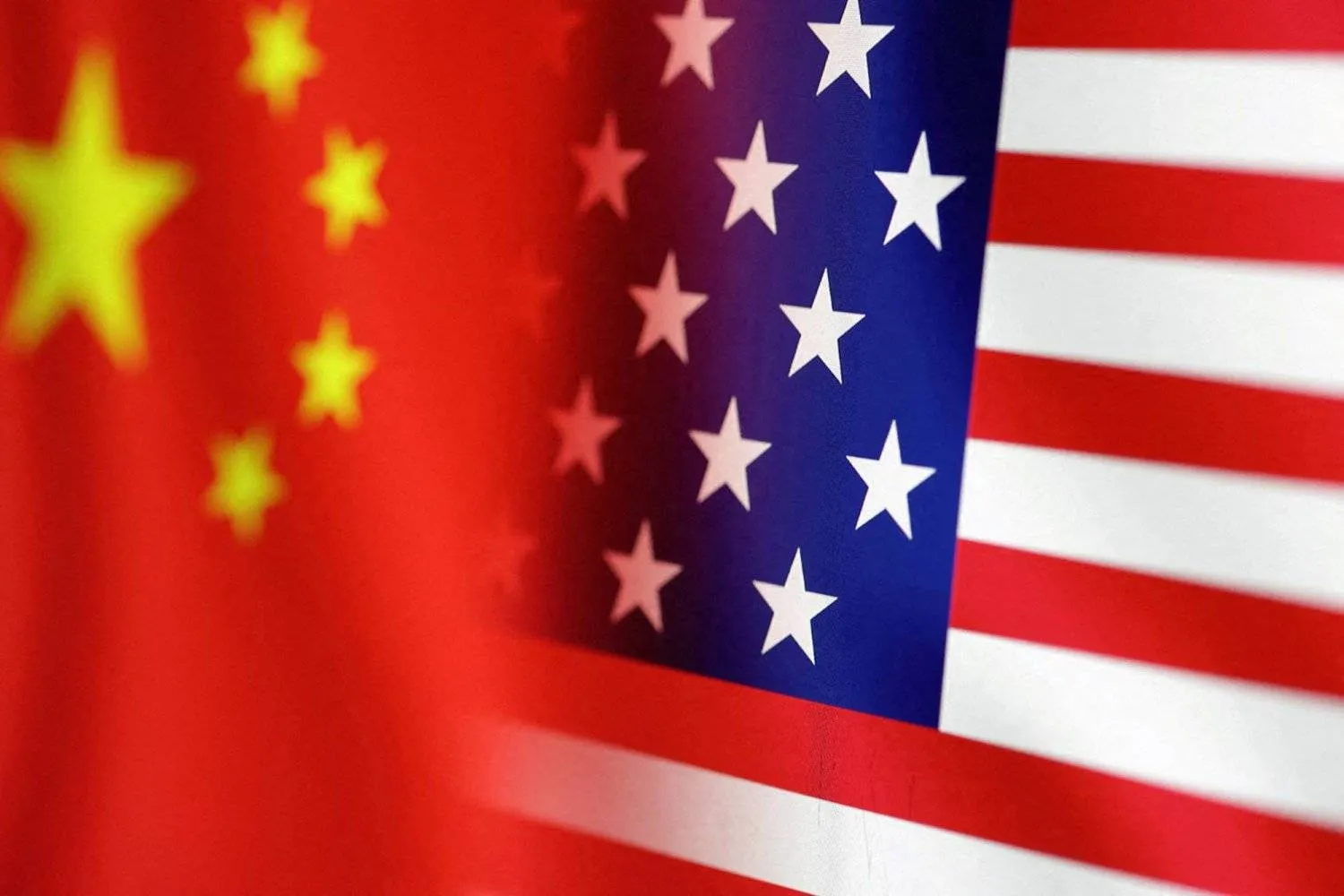 The US and Chinese flags