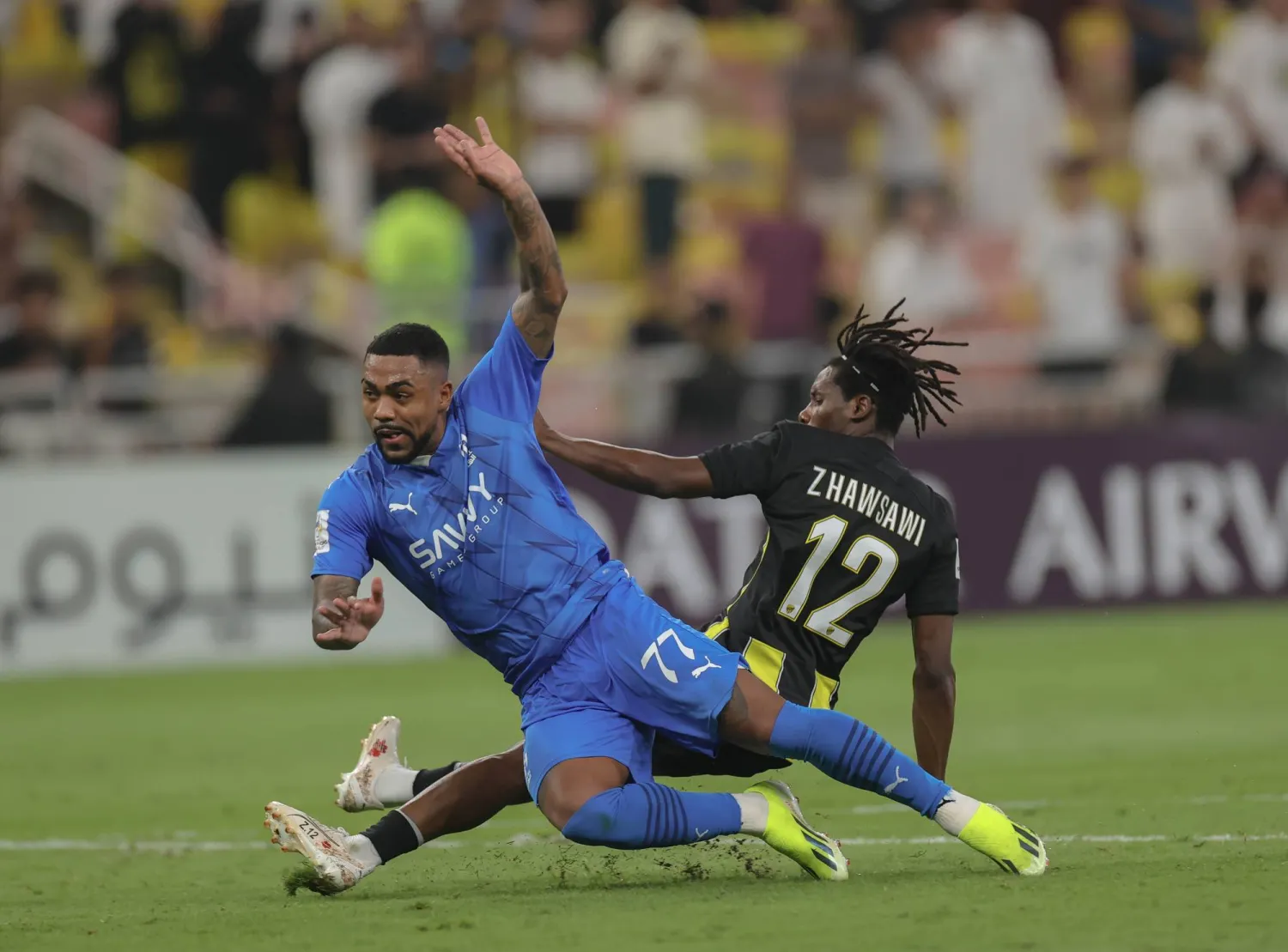 البعض يرى أن أسلوب الهلال الهجومي خلف معدل الجزائيات المرتفع لصالحه (تصوير: عدنان مهدلي)  