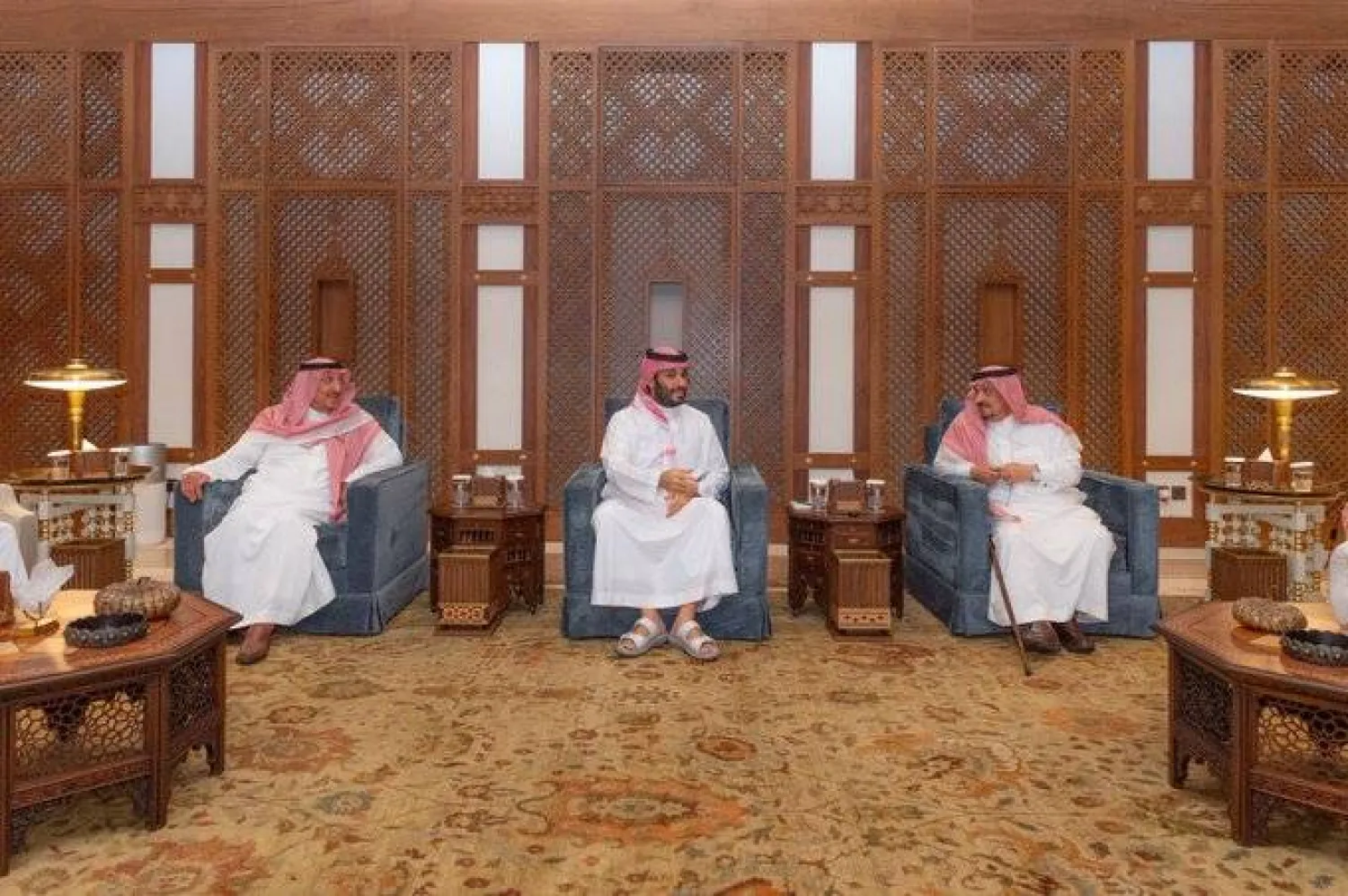 ولي العهد السعودي يستقبل أمراء المناطق